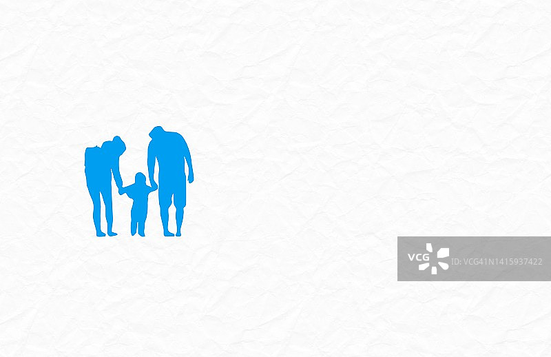 纸质家庭亲子图片素材