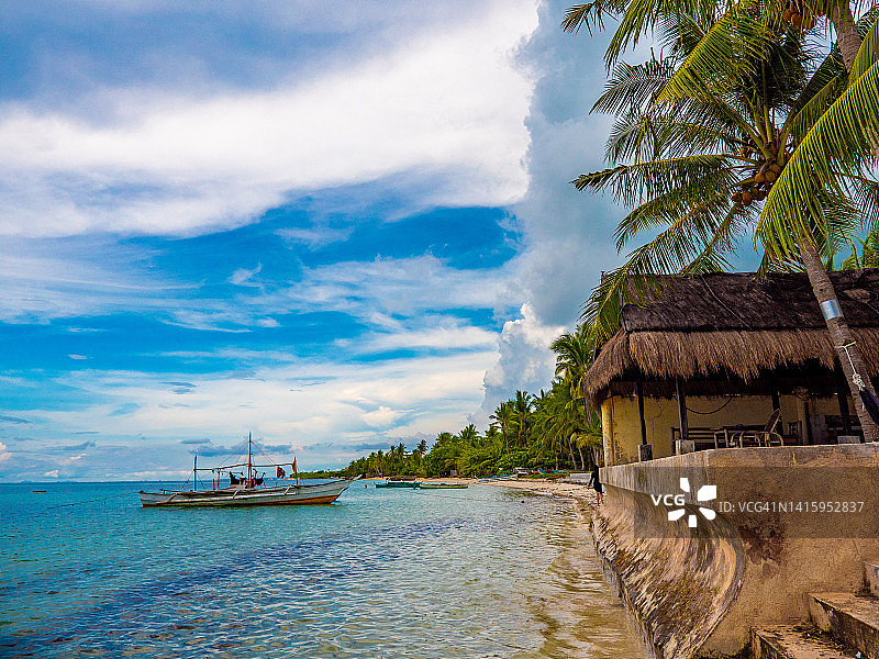 菲律宾宿务圣达菲班塔延岛拜加德早市鱼市图片素材