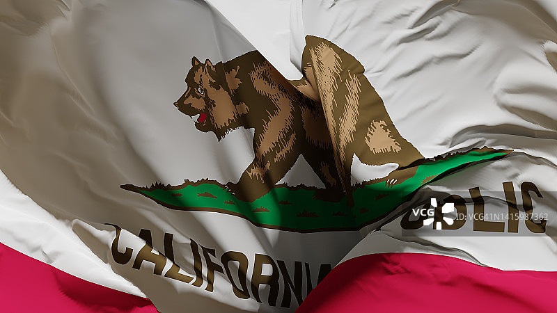 美国加利福尼亚州旗图片素材