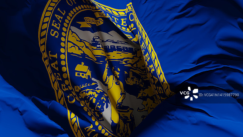 美国内布拉斯加州旗帜图片素材