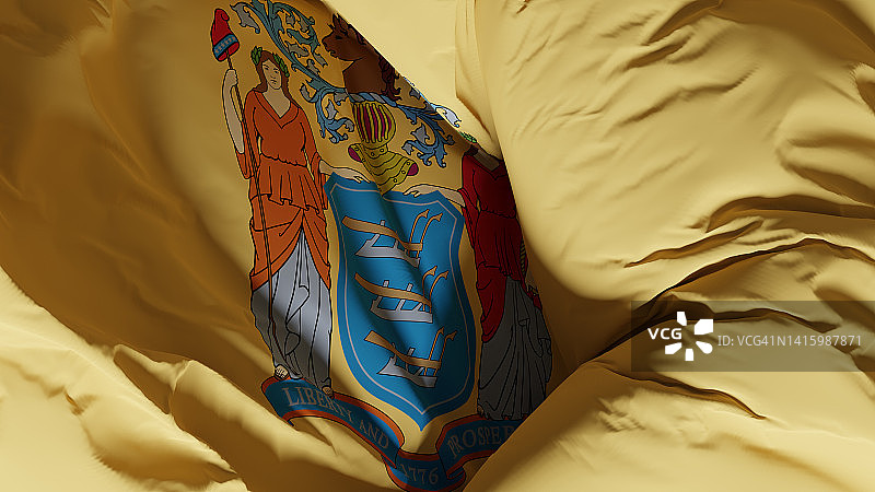 美国新泽西州州旗图片素材