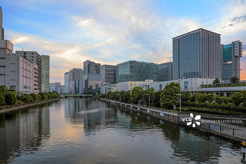 高滨运河与高滨运河步道图片素材