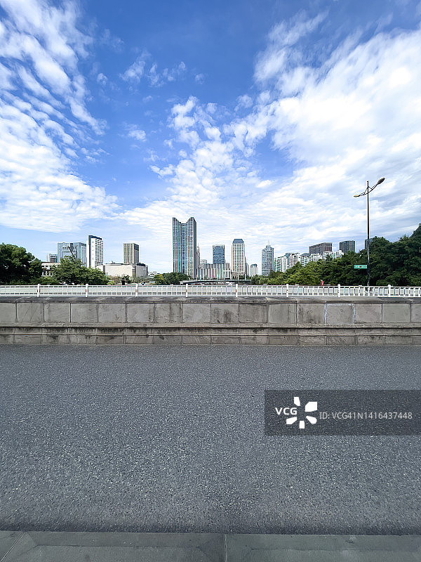 中国杭州城市天际线图片素材