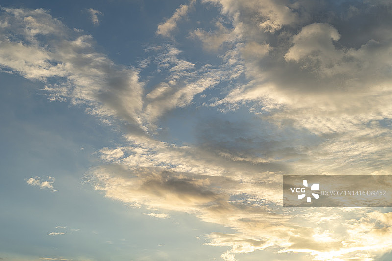 多云日落图片素材