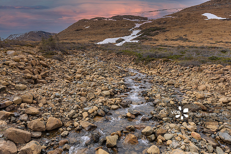 加拿大纽芬兰格罗斯莫讷国家公园桌地步道景观图片素材