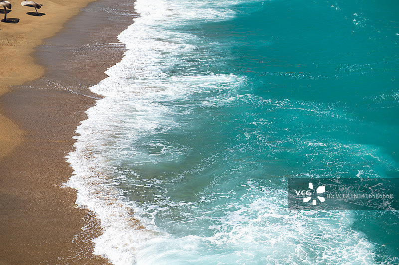 希腊基克拉泽斯蒂诺斯科林比斯拉海滩图片素材