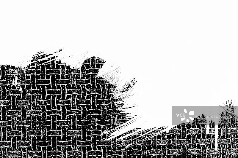 格纹背景上的白色笔触图片素材