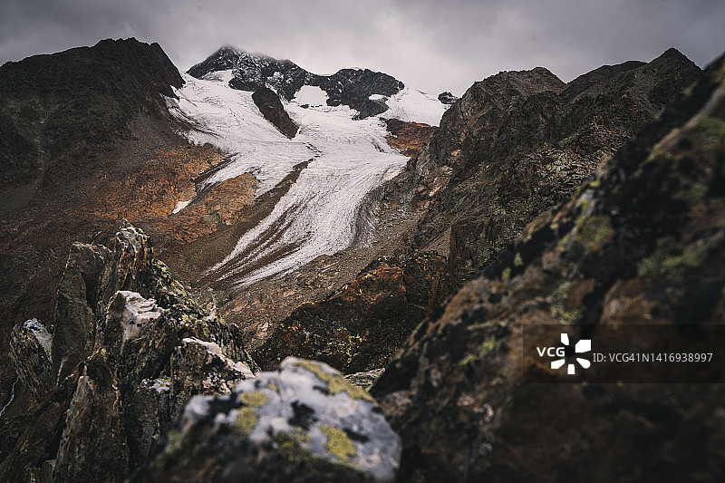 厄茨塔尔阿尔卑斯山脉冰川图片素材