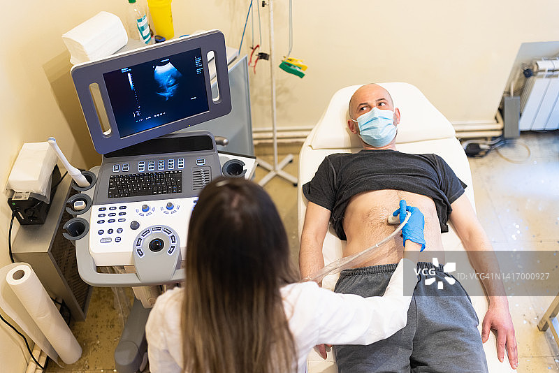 腹部超声诊断图片素材