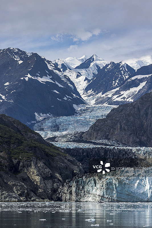 美国阿拉斯加冰川湾国家公园马杰里冰川图片素材