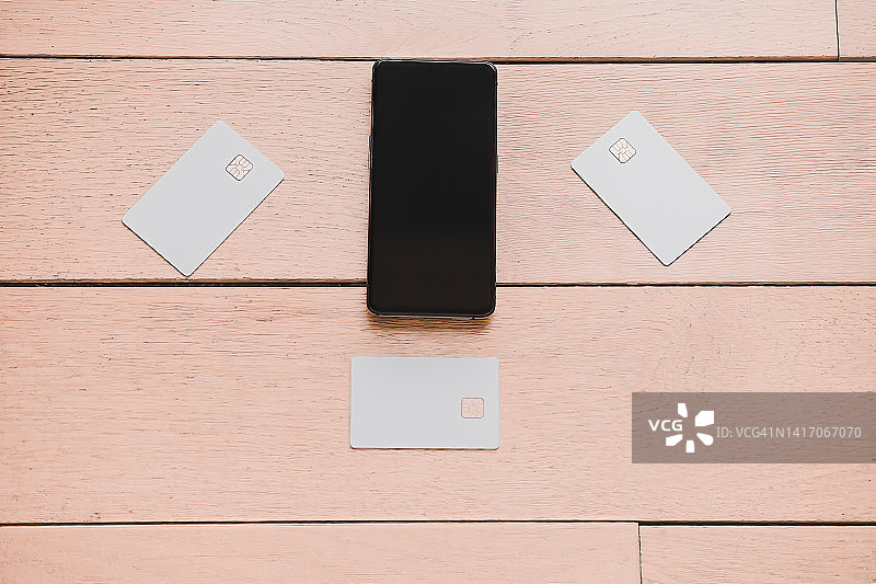 手机和信用卡图片素材