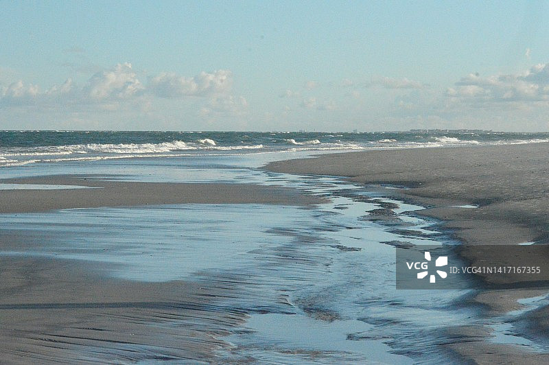 北卡罗来纳州顶帆海滩图片素材