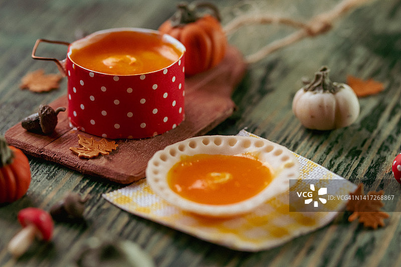 迷你南瓜汤图片素材