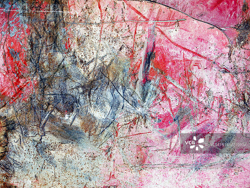 法国巴黎的彩绘做旧工业金属板图片素材