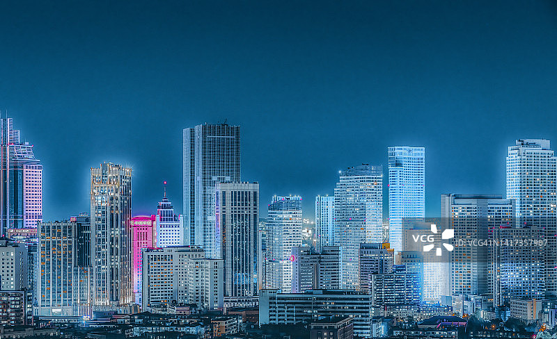 科幻城市夜景图片素材