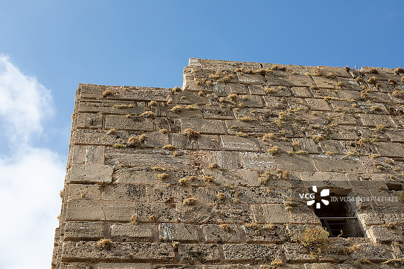 黎巴嫩比布鲁斯城堡墙图片素材