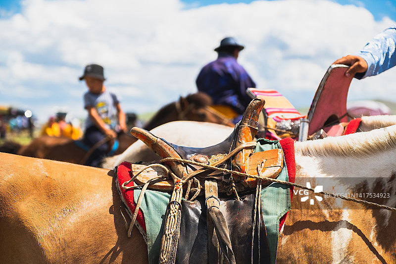 蒙古马鞍图片素材
