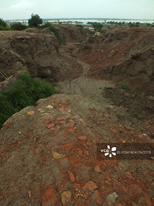 塞赫万地区的颠倒村落图片素材