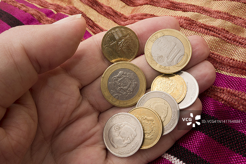 摩洛哥迪拉姆现金图片素材