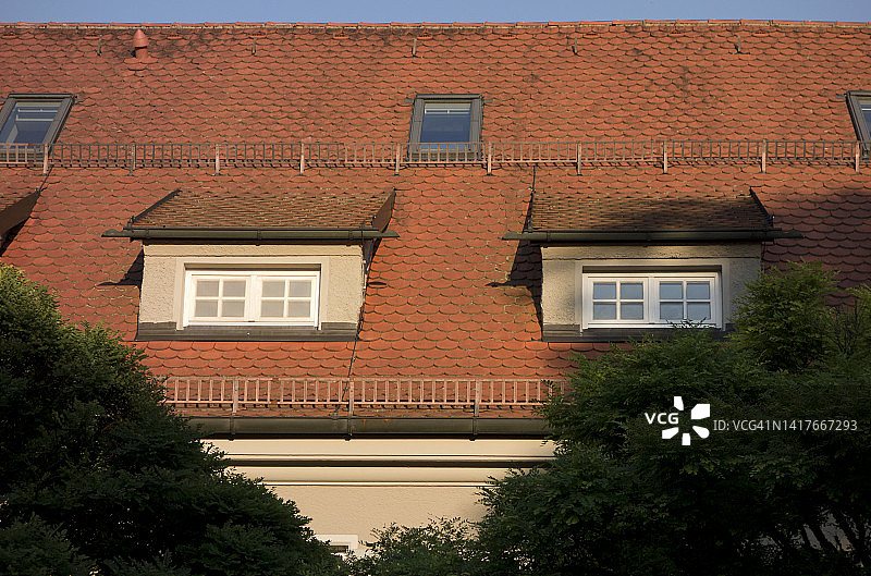 瓦片屋顶图片素材