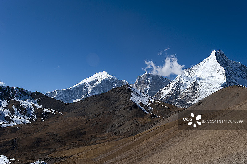 不丹的Jichu Drake山图片素材