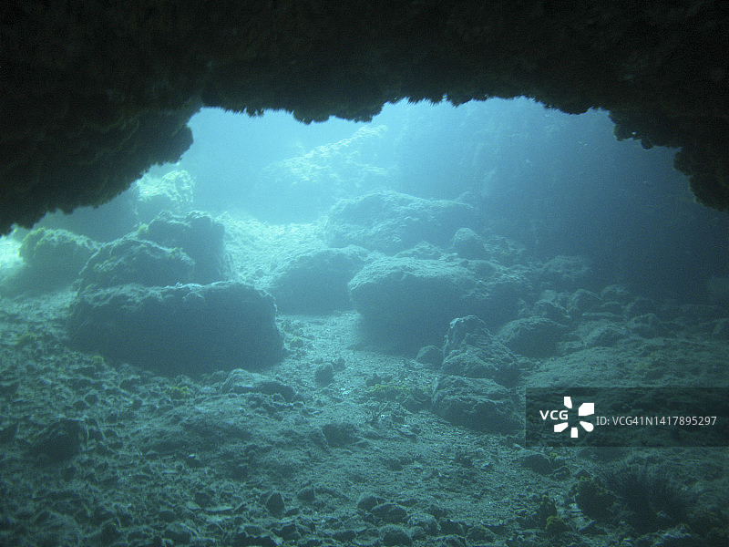 从海洞中观景图片素材