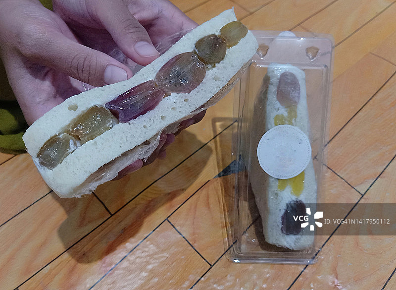 奶油水果三明治图片素材