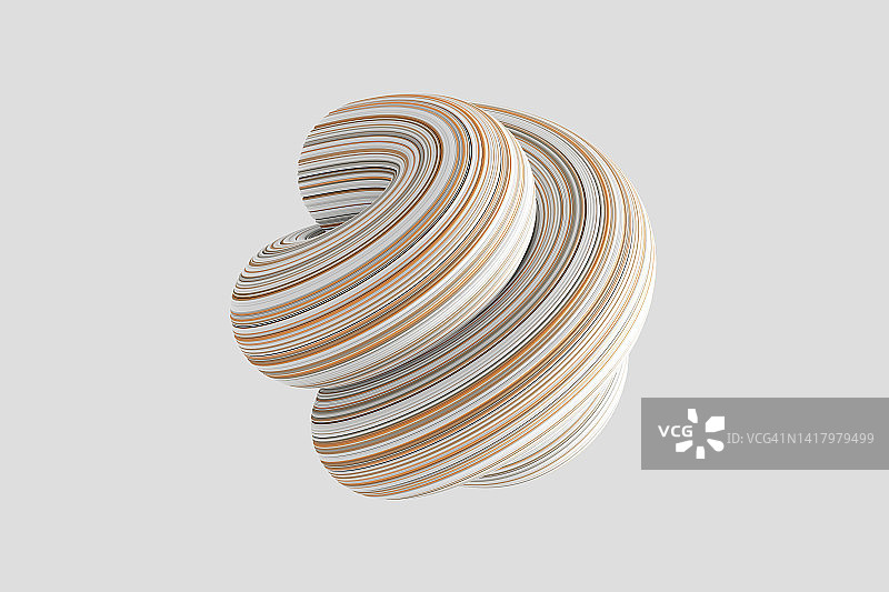 描绘反思或改变抽象概念的旋转图形图片素材