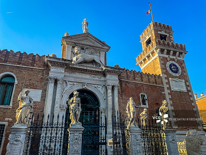 意大利威尼斯威尼斯军械库图片素材