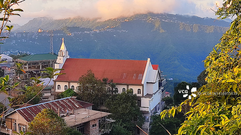 米佐拉姆邦隆格莱隆劳恩浸信会教堂图片素材