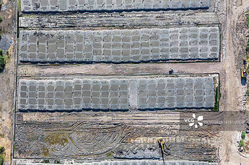 海边泥沙处理图片素材