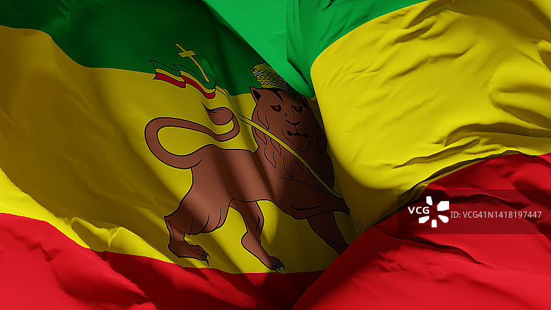 埃塞俄比亚历史国旗（1974年之前的埃塞俄比亚帝国国旗）图片素材