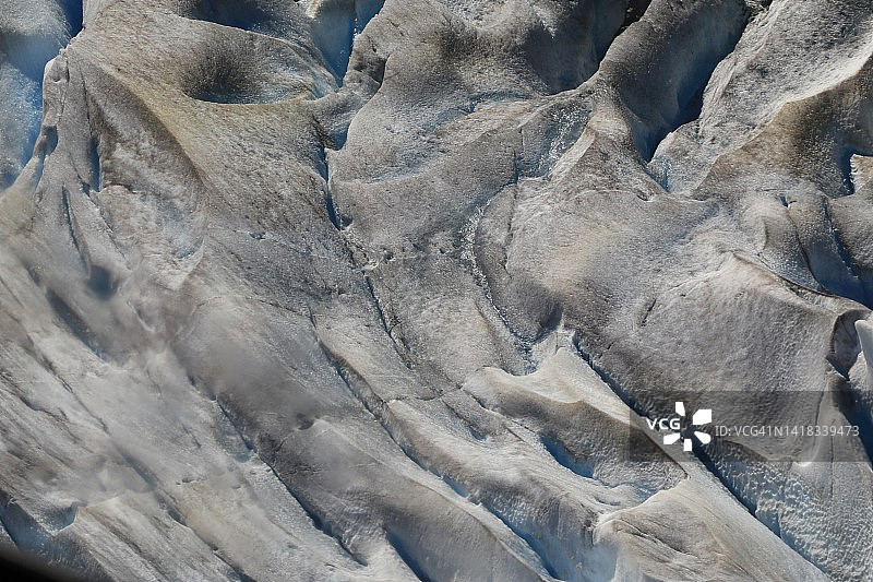 冰冻冰川表面细节图片素材