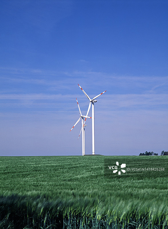 德国的风力涡轮机图片素材