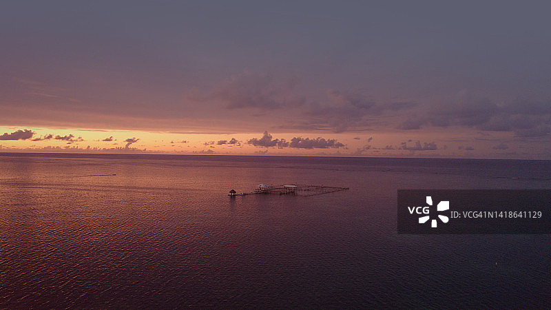 多米尼加共和国蓬塔卡纳的系泊船只航拍照片图片素材