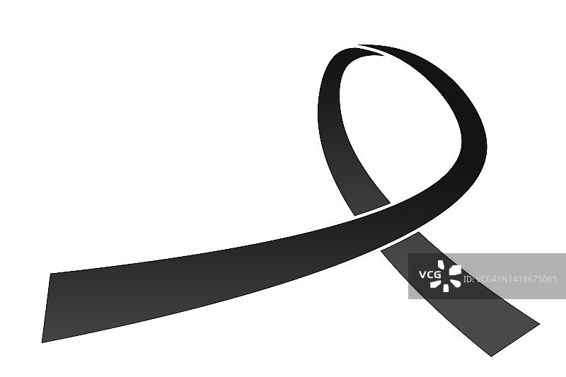 黑色丝带图片素材