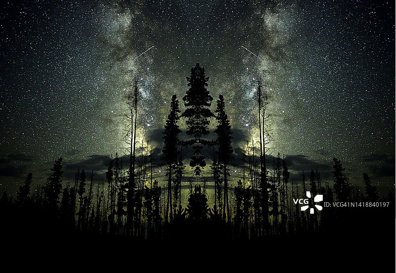 银河与星辰图片素材