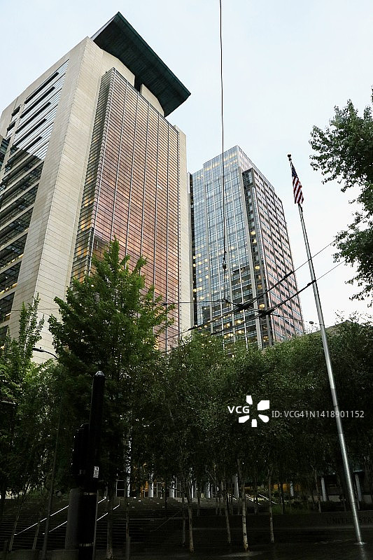 华盛顿州西雅图市中心街景图片素材