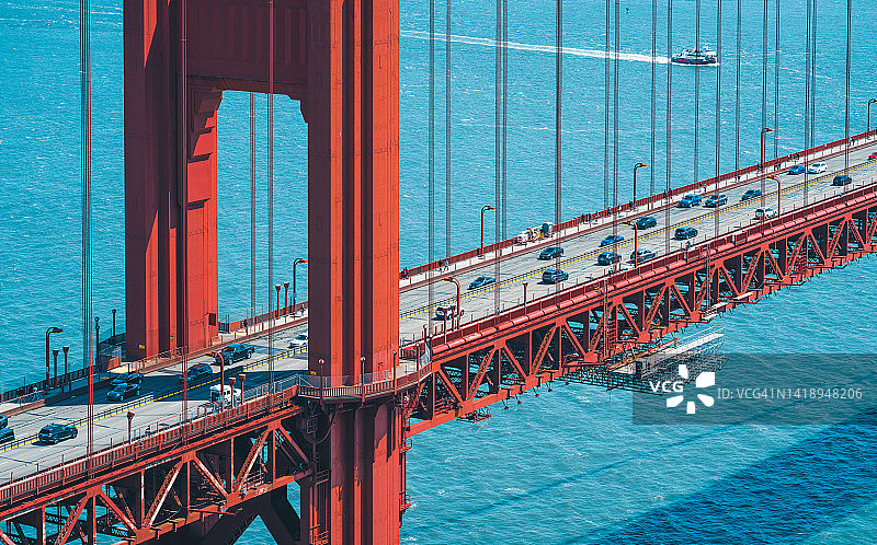 旧金山的金门大桥图片素材