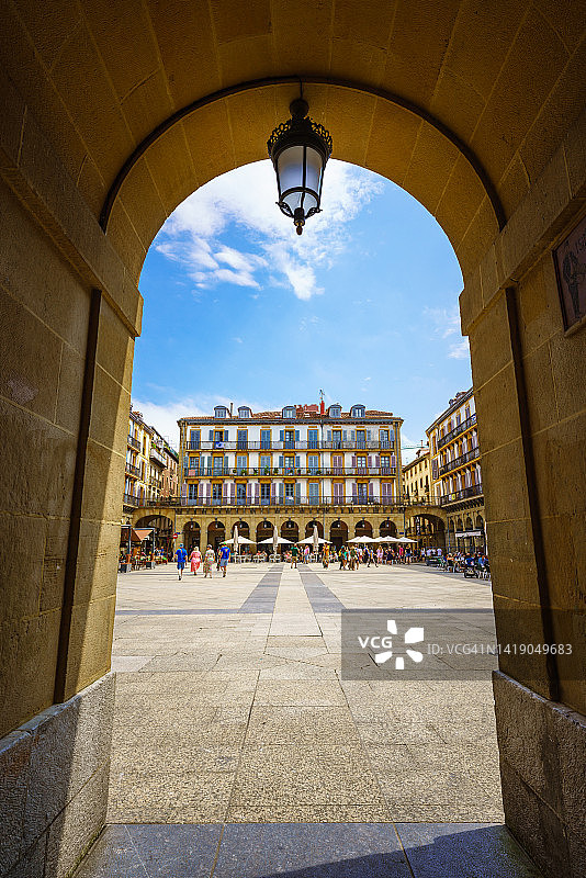 圣塞巴斯蒂安老城区景观图片素材