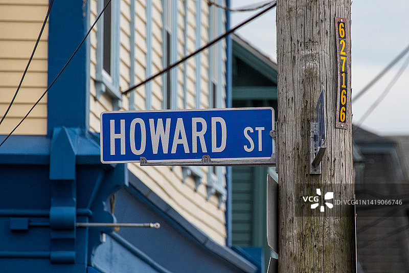 霍华德街标志图片素材
