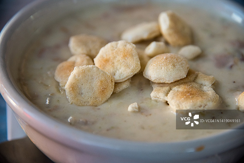 新英格兰蛤蜊浓汤图片素材