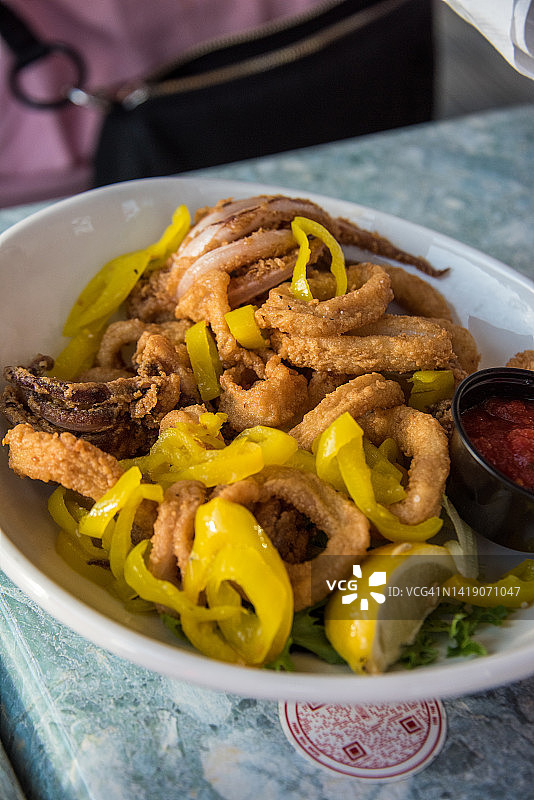 新英格兰炸鱿鱼图片素材