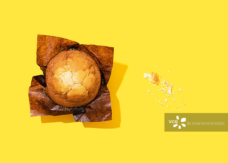 带碎屑的纯素玛芬图片素材