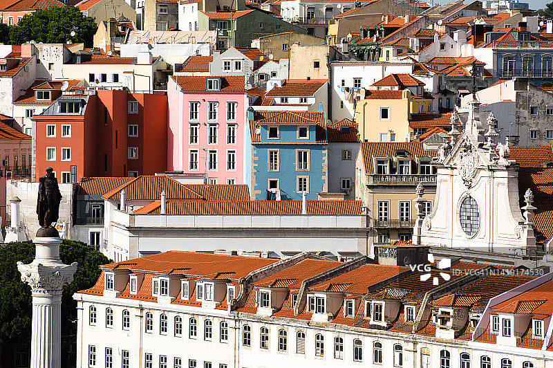 葡萄牙里斯本的建筑特写图片素材