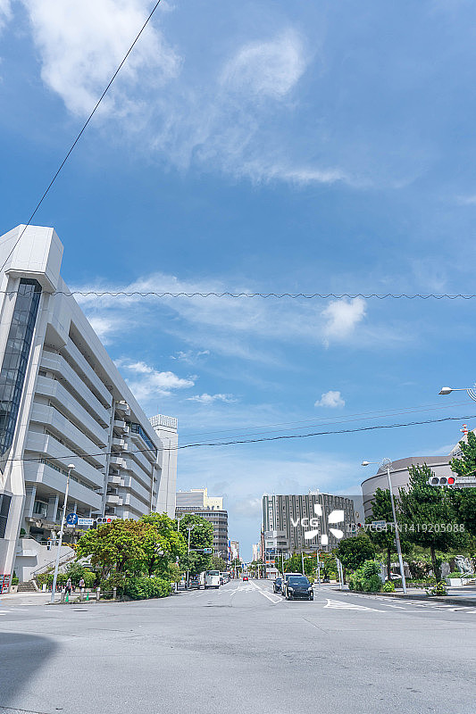 日本那霸市的城市街道图片素材