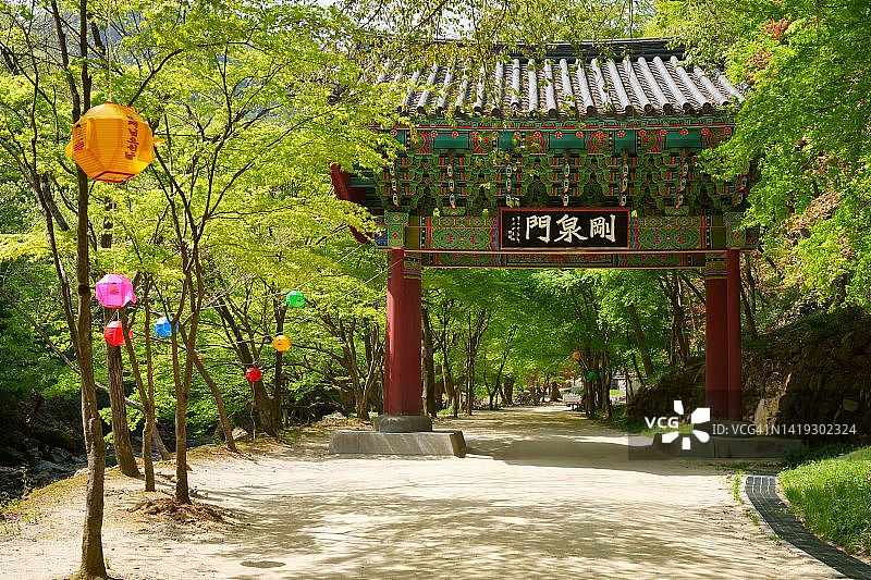 江天寺庙门图片素材