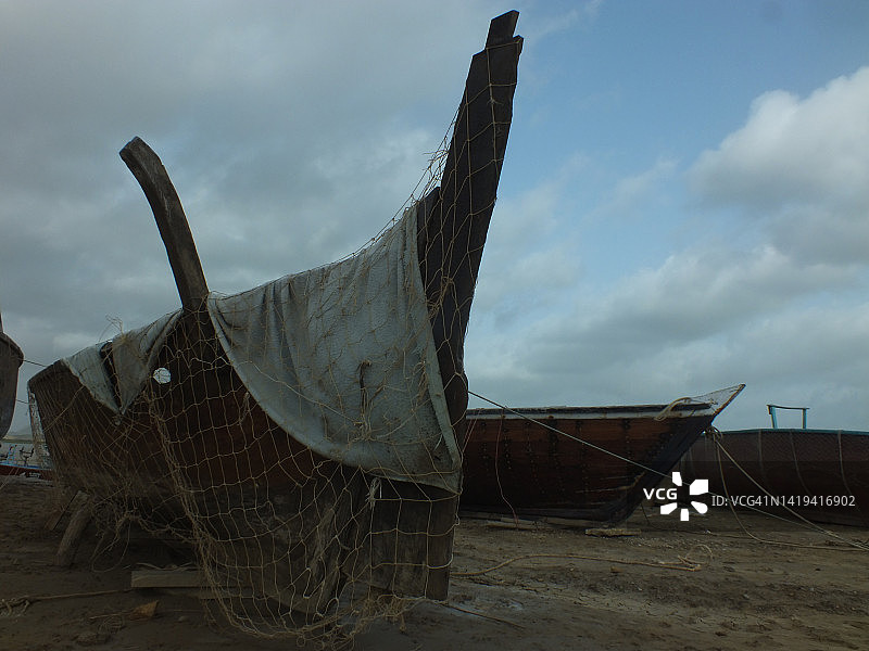 港口停泊的船只图片素材