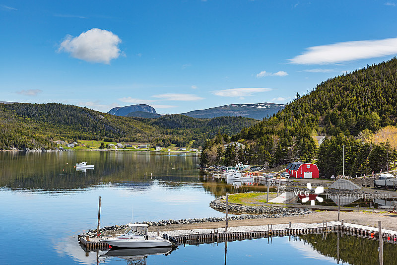 加拿大纽芬兰和拉布拉多内迪港与诺里斯角图片素材