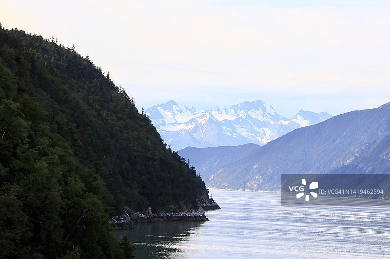 靠近道斯冰川峡湾入口图片素材